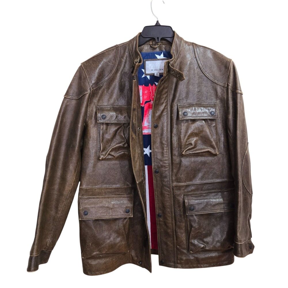 Wilsons M. Julian Mens M Dean Winchester Supernatural‎ Leather Jacket Coat Moto
